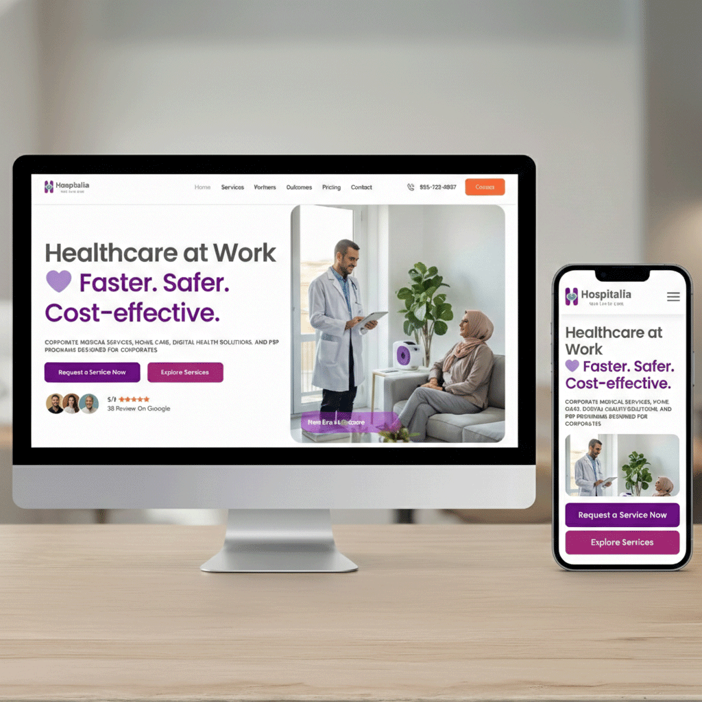 Hospitalia Website by Kitely